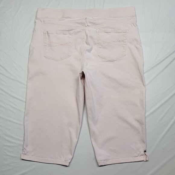 Gloria Vanderbilt Jeans Avery Skimmer Womens Size 12 Embroidered Slimming Pink - Picture 10 of 16